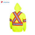 Custom fleece OEM Design Safety Fitness hi vis safety hoodie unisex safety soft shell jacket